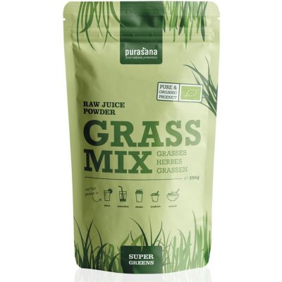 Purasana Wheat Grass Raw Juice Powder BIO 200 g – Zboží Mobilmania