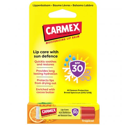 Carmex Tropical Sun Defense ochranný balzám na rty SPF30 4,25 g – Hledejceny.cz