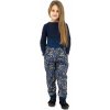 Kojenecké kalhoty a kraťasy Esito Rostoucí softshellové kalhoty Meadows flowers modrá