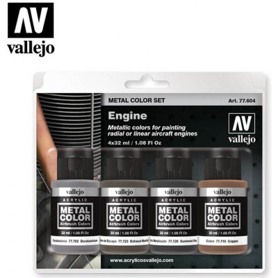 Vallejo Metal Color Set 77604 Engine 4x32ml – Zboží Dáma