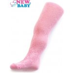 New Baby Žakárové punčocháče růžové