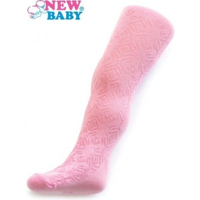 New Baby Žakárové punčocháče růžové – Zboží Mobilmania