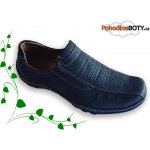 Aldex kožené pánské mokasíny širší střih černé – Zboží Dáma