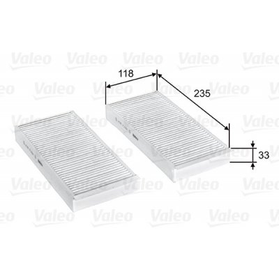 Filtr vzduchu v interiéru VALEO 715812 – Hledejceny.cz