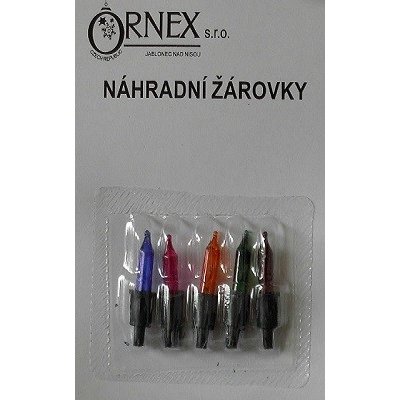 Ornex Vánoční žárovky náhradní 7V 0,095A 0,66W barevné