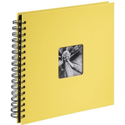 Hama album klasické spirálové FINE ART 28x24 cm, 50 stran, žlutá, černé stránky – Sleviste.cz