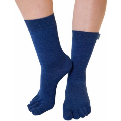 ToeToe WOOL luxusní vlněné prstové ponožky modrá – Zboží Mobilmania
