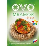 OVO gelové barvy na vajíčka efekt mramor 5 barev + rukavice 5 × 5 ml – Zboží Mobilmania