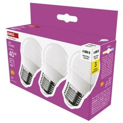 EMOS LED žárovka Classic Mini Globe E27 4,2 W 40 W – Hledejceny.cz