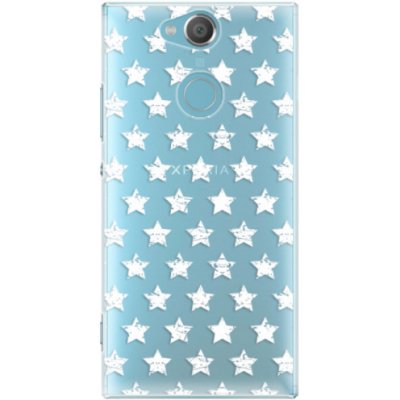 Pouzdro iSaprio - Stars Pattern Sony Xperia XA2 bílé – Zboží Mobilmania