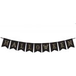 Banner Halloween ČERNÝ 20x175 cm – Zboží Dáma