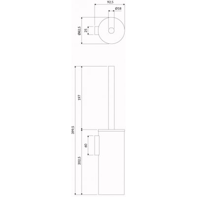 Omnires Modern Project WC štětka zlatá kartáčovaná GLB MP60621GLB – Hledejceny.cz