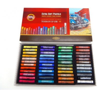 Koh-i-noor Pastely TOISON D'OR Extra Soft Pastels kulaté 48 ks – Zboží Mobilmania