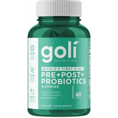 Goli Nutrition Pre + Post + Probiotika 60 gumových bonbónů – Hledejceny.cz