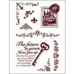 Creatoys Gelová razítka Klíč s textem poštovní známka girlandy – Hledejceny.cz