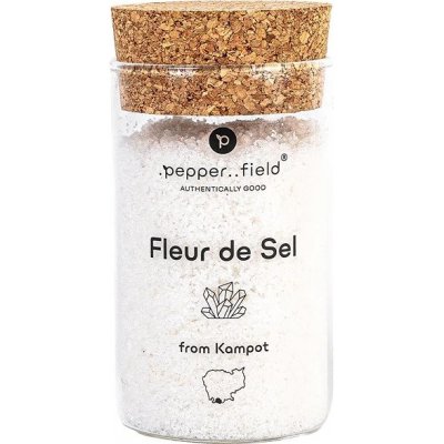 Pepper..field Solný květ Fleur de Sel ve skleněné dóze 160 g – Zboží Mobilmania