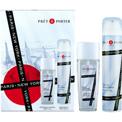 Coty Prêt à Porter - deodorant s rozprašovačem 75 ml + deospray 200 ml – Hledejceny.cz