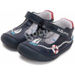 D.D.step kožené barefoot botičky H070-51434 royal blue – Zboží Dáma