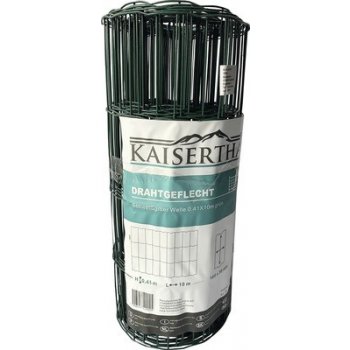 Svařované pletivo Kaiserthal zvlněné PVC 41 cm x 10 m zelené