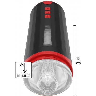 Hidden Desire Fusion X Milking Master vibrační masturbátor s funkcí honění – Hledejceny.cz