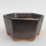 E-bonsai keramická bonsai miska 9,5 x 9 x 4,5 cm kovová – Zboží Dáma