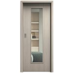 Sapeli Elegant Komfort M55 posuvné borovice bílá 100 x 210 cm Čiré sklo – Hledejceny.cz