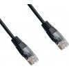 síťový kabel Datacom 15901 patch UTP, RJ45 cat.6, lanko, 0,5m černý