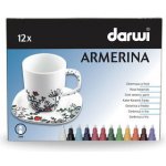 Darwi Armerina fixy na porcelán bez vypalování sada 12 x 6 ml 2mm – Zboží Dáma