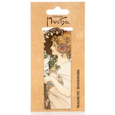 Magnetická záložka Alfons Mucha – Feather – Hledejceny.cz