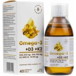 Aura Herbals Omega 3 370 DHA + D3 2000IU + K2MK7 200 ml – Hledejceny.cz
