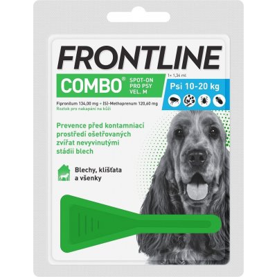 Frontline Combo Spot-On Dog M 10-20 kg 1 x 1,34 ml – Zboží Dáma
