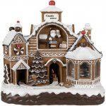 Hnědá svítící a hrající perníková chaloupka Gingerbread House - 33*17*30 cm - Clayre & Eef – Hledejceny.cz