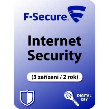 F-Secure Internet Security 3 lic. 2 roky elektronicky (FCIPOB2N003G1)