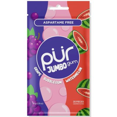 PÜR Jumbo Bubblegum-Melounovo-Hroznová 20 ks – Zboží Dáma