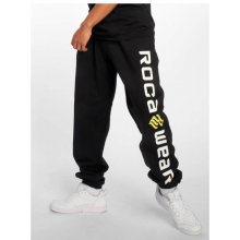 Rocawear Basic fleece pants black/lime