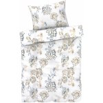 Livarno home satén povlečení ornament/modrá/bílá/béžová 140x200 70x90 – Sleviste.cz