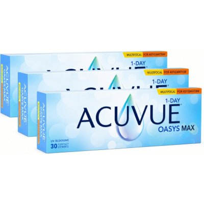 Johnson & Johnson Acuvue Oasys Max 1-Day Multifocal for Astigmatism 90 čoček – Zboží Dáma