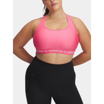 Under Armour Crossback Mid Bra& Růžová – Zboží Mobilmania