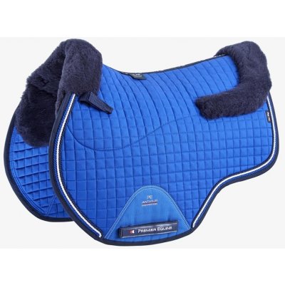 Equine Premier Podsedlová dečka Merino Wool European středně modrá tm. modrá – Zboží Dáma
