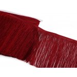 Třásně lesklé šíře 18 cm Varianta: 5 (48) bordó, Balení: 9 m – Hledejceny.cz