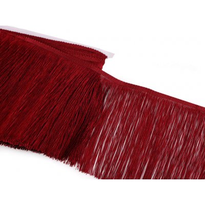 Třásně lesklé šíře 18 cm Varianta: 5 (48) bordó, Balení: 9 m – Hledejceny.cz