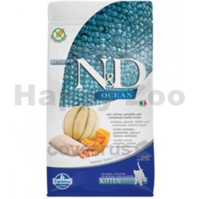 N&D Grain Free Ocean Kitten Cod & Shrimp & Pumpkin & Melon 1,5 kg – Zboží Mobilmania