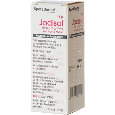 JODISOL SPRAY DRM 38,5MG/G DRM SPR SOL 1X13G – Hledejceny.cz