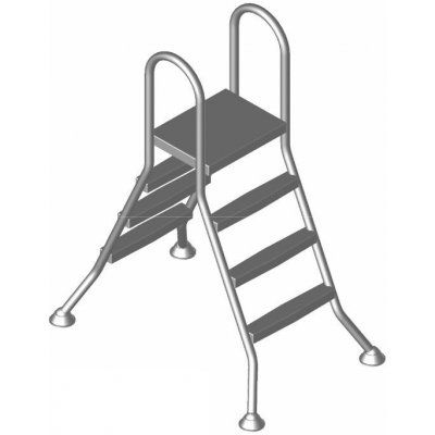 Eichenwald IDEAL žebřík 3+3 stupně (AISI 304) – Zboží Dáma