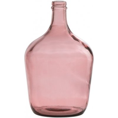 Růžová skleněná váza J-Line Sadona 30 cm – Hledejceny.cz