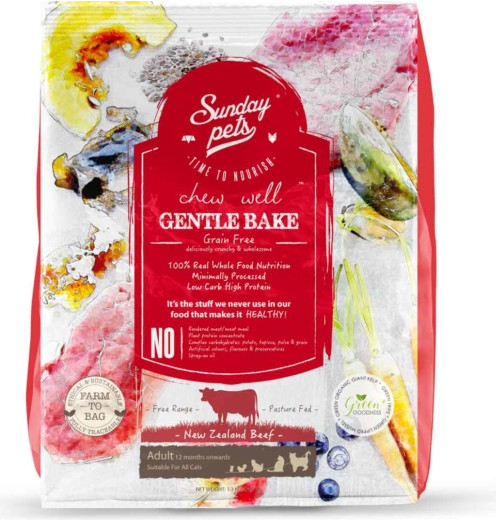 SUNDAY PETS GENTLE BAKE BEEF FOR CATS 1,3 KG