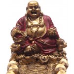 Mani Bhadra Stojánek na vonné tyčinky Buddha dřevěný 28 cm – Zboží Mobilmania