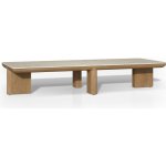Tribu Nízký stolek Amanu, obdélníkový 155x58x28 cm, rám teak, deska keramika dekor sabbia – Hledejceny.cz