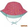 Kojenecká čepice LÄSSIG oboustranný klobouček SUN PROTECTION BUCKET HAT Peach Stars m.