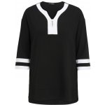 Doris STreich dámská tunika černá s bílými bloky – Zboží Mobilmania
